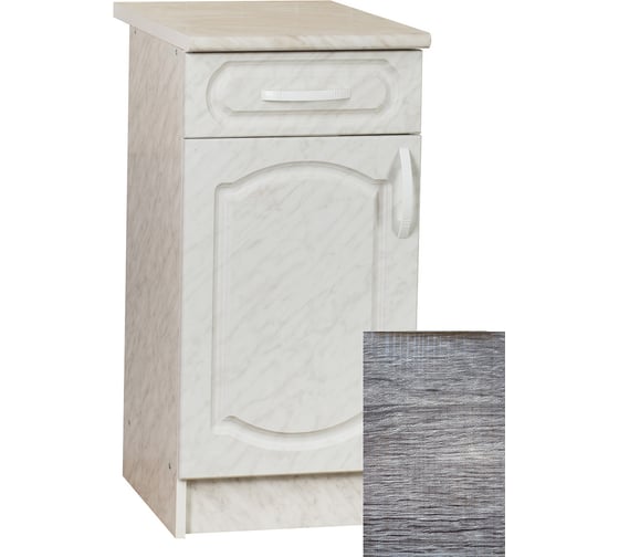 Изображение товара Рабочий стол SANTREK ширина 40 см Турин 1 дверь + 1 ящик фасад МДФ, столешница цвет сахара 64260