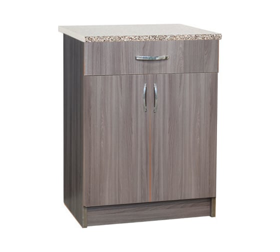 Изображение товара Рабочий стол SANTREK ширина 60 см цвет дуб темный 1 ящик, стол гранит ЛДСП 54529