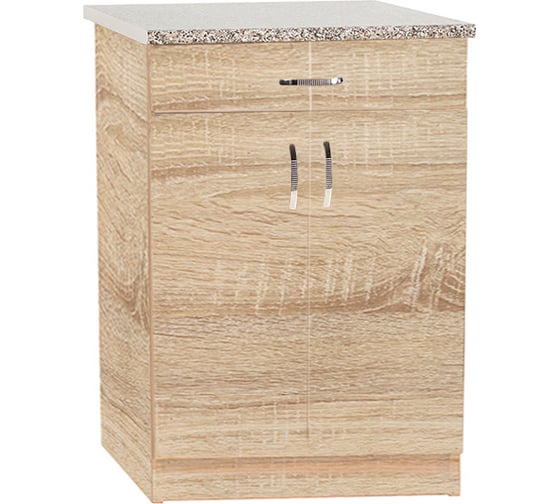 Изображение товара Рабочий стол SANTREK ширина 60 см цвет дуб сонома 1 ящик, стол гранит ЛДСП 303308