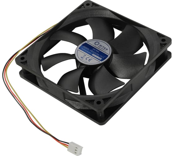 Изображение товара Вентилятор 5bites 120x120x25мм подшипник скольжения 1200rpm 25 дБ, 3pin FB12025S-12L3
