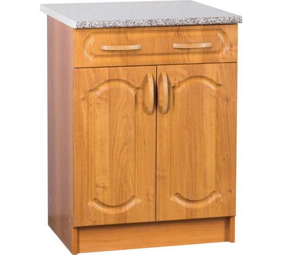 Изображение товара Рабочий стол SANTREK ширина 60 см ольха 1 ящик фасад МДФ столешница цвет гранит 23161