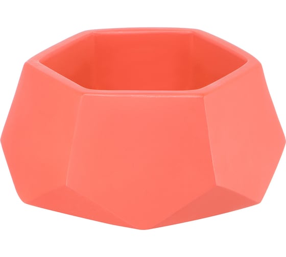 Изображение товара Кашпо Вещицы соты, 0.22 л, лосось Kras29