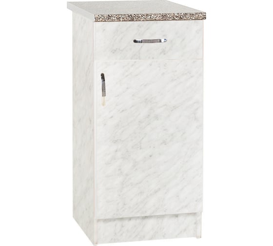 Изображение товара Рабочий стол SANTREK ширина 50 см цвет карара 1 ящик, стол гранит ЛДСП 20188