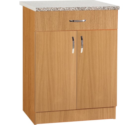 Изображение товара Рабочий стол SANTREK ширина 60 см цвет бук 1 ящик, стол гранит ЛДСП 20168