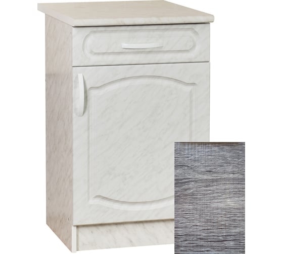 Изображение товара Рабочий стол SANTREK ширина 50 см Турин 1 дверь + 1 ящик фасад МДФ, столешница цвет сахара 64261