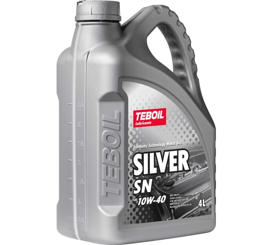 Изображение товара Моторное масло TEBOIL Silver Sn, 10w-40, 4 л 3452412