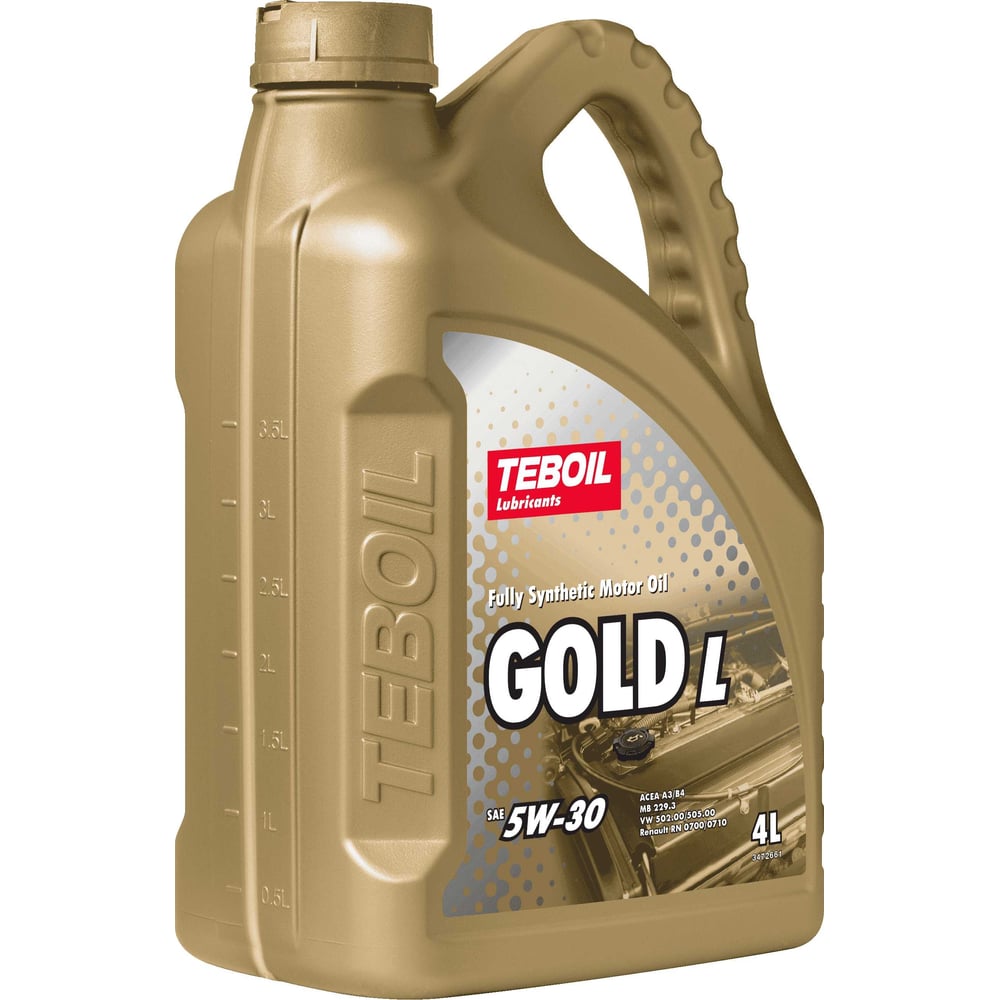 Моторное масло TEBOIL 5W30 3453935 Gold L 5w-30, 4 л - фото 1