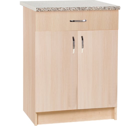 Изображение товара Рабочий стол SANTREK ширина 60 см цвет дуб млечный 1 ящик, стол гранит ЛДСП 52962