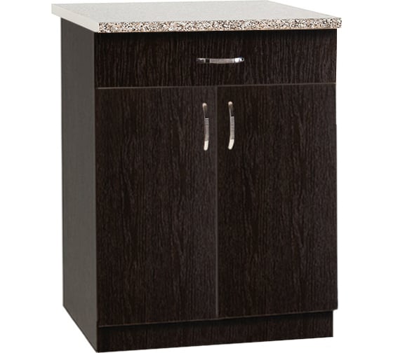 Изображение товара Рабочий стол SANTREK ширина 60 см цвет венге 1 ящик, стол гранит ЛДСП 78802