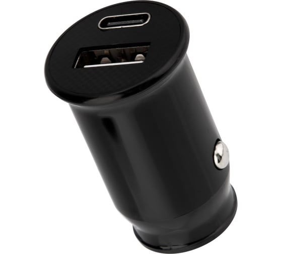 Изображение товара Автомобильное зарядное устройство REXANT usb-a+usb-c, 2.4 a черная 18-2228