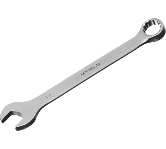 Изображение товара Комбинированный ключ STELS 17 мм, CrV, матовый хром 15213