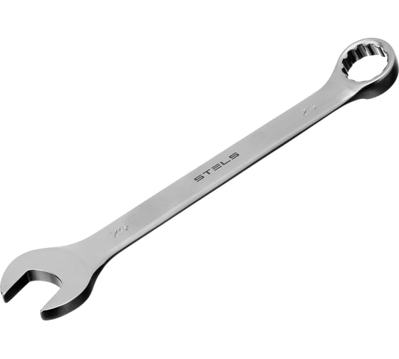 Изображение товара Комбинированный ключ STELS 24 мм, CrV, матовый хром 15217