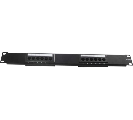 Изображение товара Патч-панель Netlink 19", 1u, 12 порта, cat5е УТ-00000330