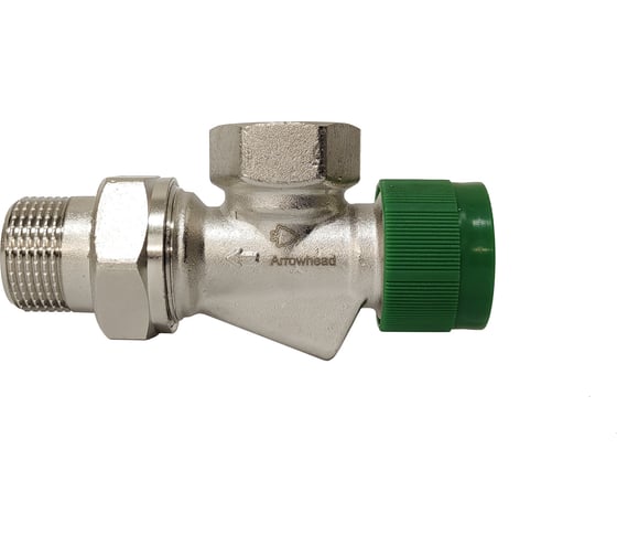 Изображение товара Термостатический радиаторный клапан Unipak arrowhead element, осевой, ду15 212222