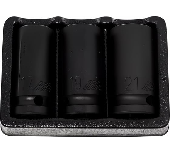 Изображение товара Набор головок ударных тонкостенных (1/2"; 17-21 мм) 3 шт. JTC JTC-J403B