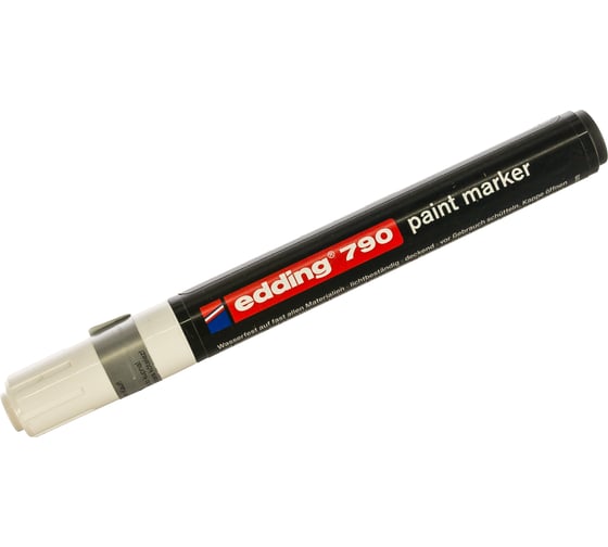 Изображение товара Лаковый маркер, белый, круглый наконечник 2-3мм Edding E-790-49