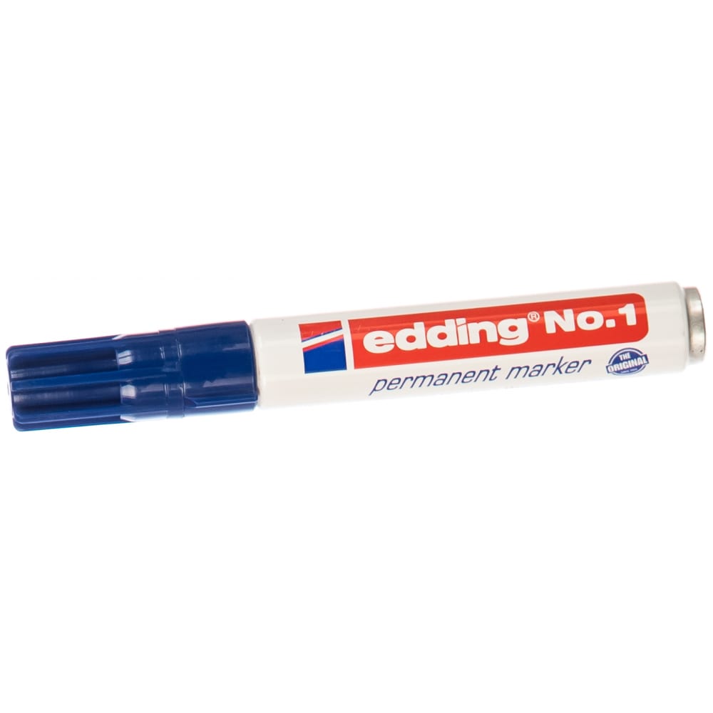 Перманентный маркер EDDING маркер crown перманентный синий 3мм cpm 800с
