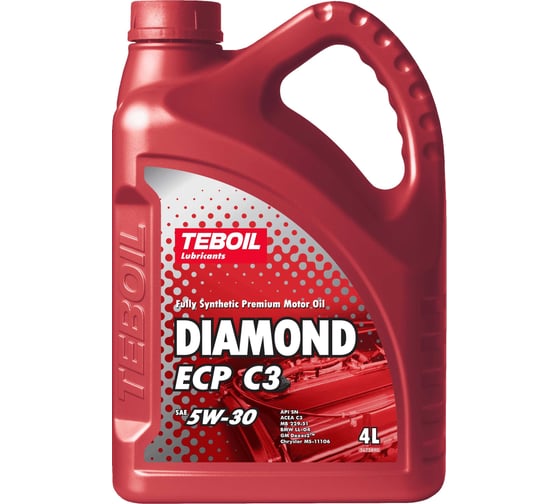 Изображение товара Моторное масло TEBOIL Diamond ECP c3, 5w-30, 4 л 3453876