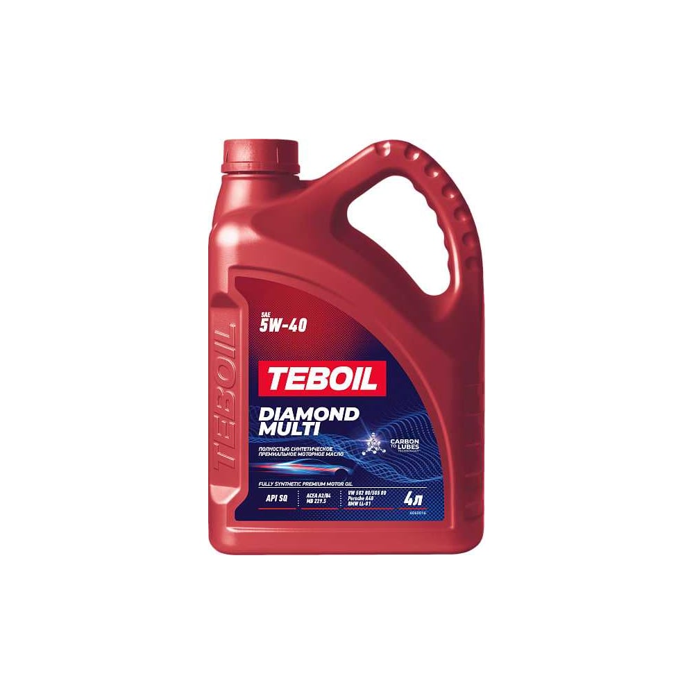 Изображение товара Моторное масло TEBOIL Diamond Multi 5W-40 4 л 2448238 Изображение товара Моторное масло TEBOIL Diamond Multi 5W-40 4 л 2448238