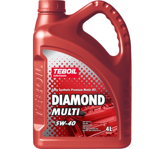 Изображение товара Моторное масло diamond multi 5w-40, 4л TEBOIL 3455081