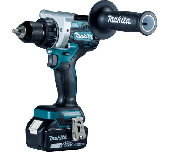 Изображение товара Аккумуляторная дрель-шуруповерт Makita LXT BL 18 В, 13 мм, 130/65 Нм, 2x5.0 Ач, ЗУ, Makpac DDF486RTJ
