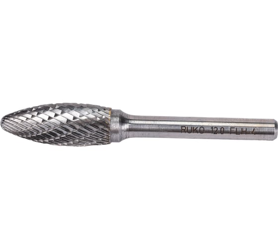 Изображение товара Бор-фреза форма H пламя FLH (12.0 мм) RUKO 116220