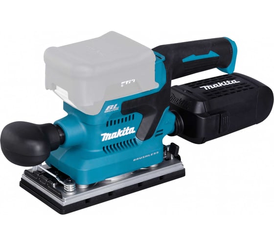 Изображение товара Вибрационная шлифмашина Makita LXT, BL, 18 В, XPT, 93x228 мм, 4000-12000 об/мин, ампл. 2.0 мм, 1.5 кг, кор., пылесборник, зажим, без аккум. и ЗУ DBO380Z