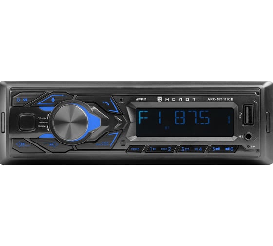 Изображение товара Радиоприемник Ural sound с USB, SD/MMC проигрывателем с функцией Bluetooth УРАЛ МОЛОТ АРС-МТ 111С