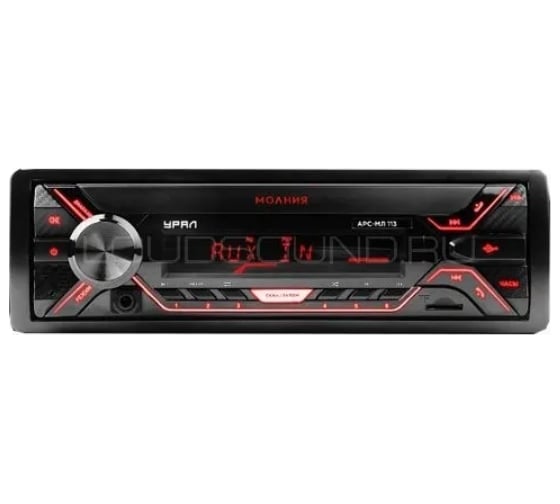 Изображение товара Радиоприемник Ural sound с USB, SD/MMC проигрывателем с функцией Bluetooth УРАЛ МОЛОТ МОЛНИЯ АРС-МЛ 113