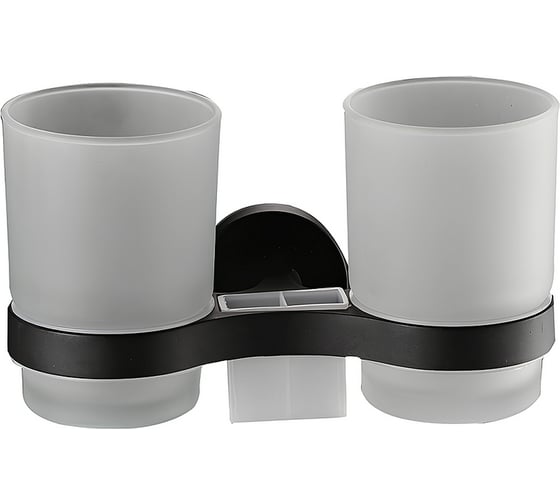 Изображение товара Держатель стаканов Haiba двойной, черный hb8708 550606