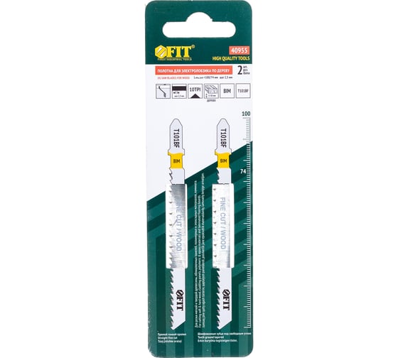 Изображение товара Полотно для электролобзика T101BF, 2 шт. FIT HQ 40955