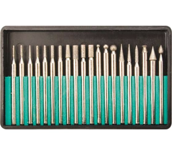 Изображение товара Шарошки с алмазным напылением, 20 шт. FIT IT 36485