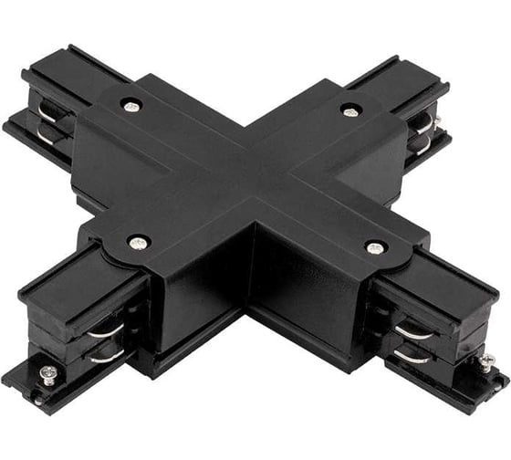 Изображение товара Коннектор для трековых систем DesignLed черный CN-3F-X-BL