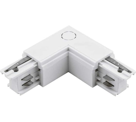 Изображение товара Коннектор для трековых систем DesignLed левый, белый угловой CN-3F-L-L-WH