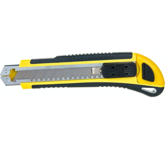 Изображение товара Технический нож FIT HQ 18 мм усиленный, 3 лезвия, Профи 10263