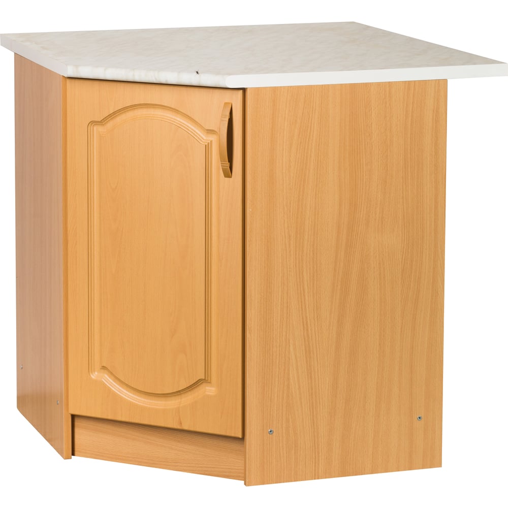 Изображение товара Угловой рабочий стол SANTREK 85x85 см с дверью и МДФ в цвете бук