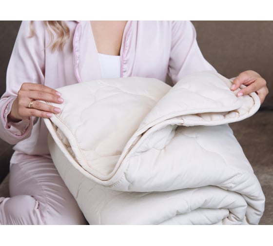 Изображение товара Одеяло ТекСтиль овечья шерсть, комфорт, 170x205 34458