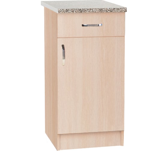 Изображение товара Рабочий стол SANTREK ширина 50 см цвет дуб млечный 1 ящик, стол гранит ЛДСП 52956