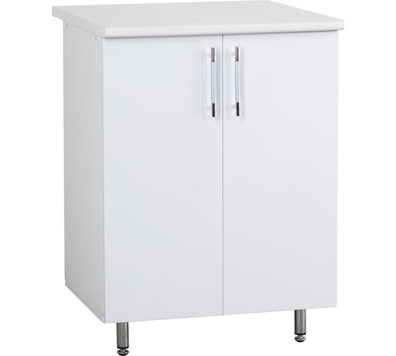 Изображение товара Рабочий стол SANTREK ширина 60 см белый металлик фасад МДФ, столешница цвет сахара 47959