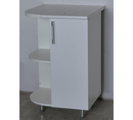 Изображение товара Торцевой стол SANTREK белый металлик левый фасад МДФ 600x550 мм 59100