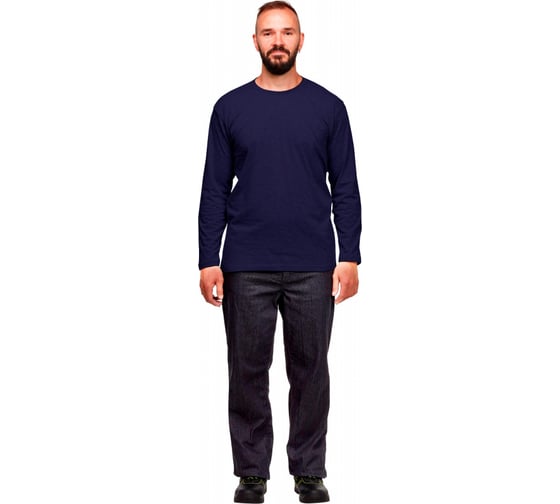 Изображение товара Футболка с длинным рукавом ООО Комус 160 г, темно-синий, р. XL 1187747