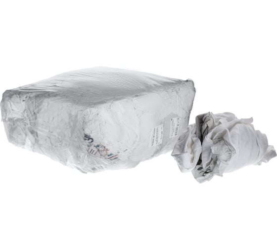 Изображение товара Трикотажная ветошь ООО Комус белый, 10кг 1634820