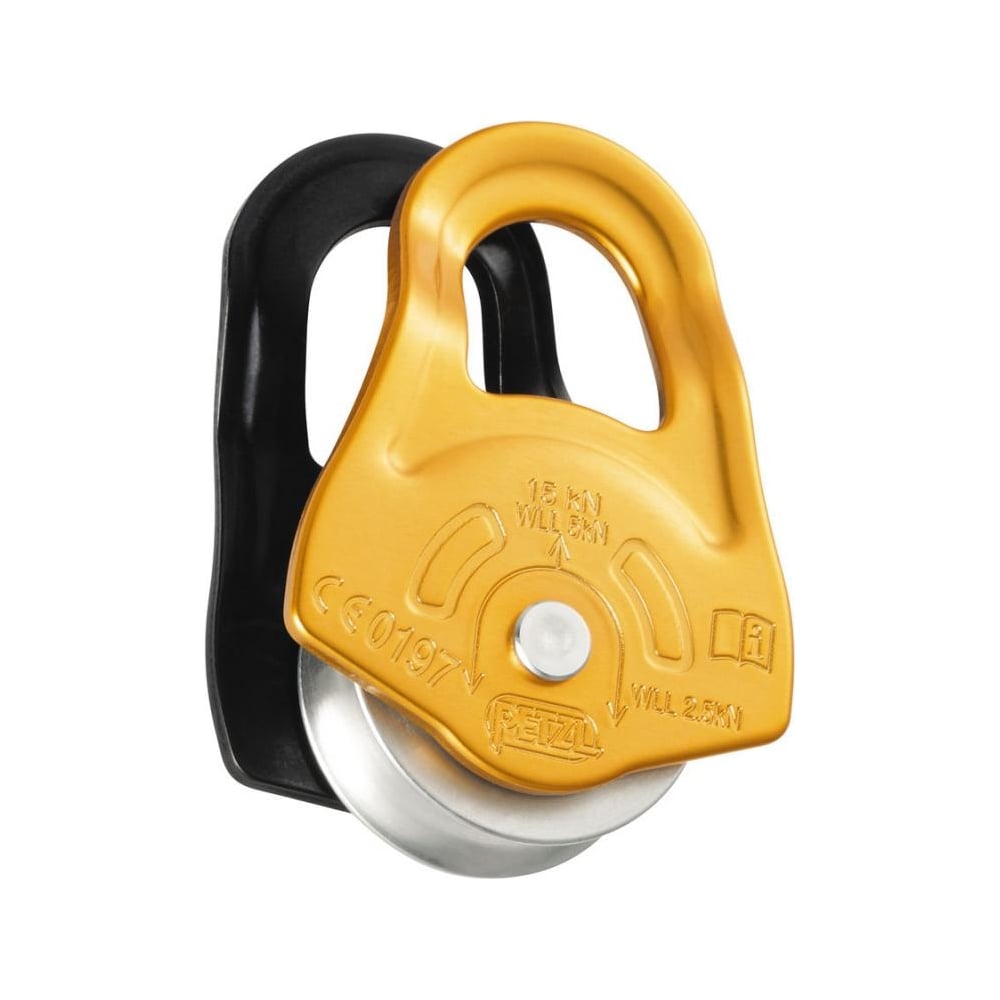 Изображение товара Профессиональный одинарный блок ролик Petzl PARTNER P52A для альпинизма и промышленных работ
