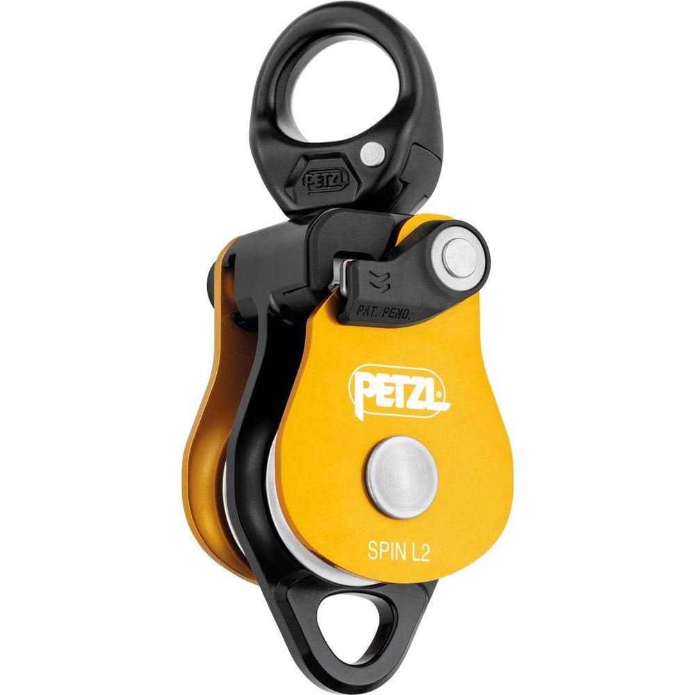 Изображение товара Двойной блок-ролик Petzl SPIN L2 с вертлюгом 38 мм для альпинизма, сертифицированный