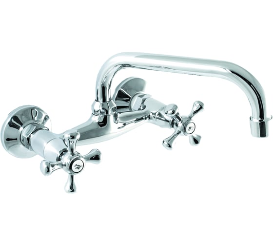 Изображение товара Смеситель для кухни SANTREK СТЕНА AQUA-495 "CLASSIC" 1/2 м/к Крест SL594 123426