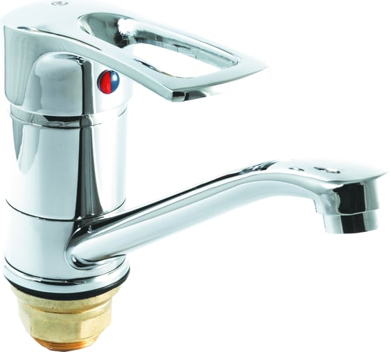 Изображение товара Смеситель для кухни SANTREK AQUA-630 "MODERN" d-40 на гайке, средний нос SB08 123469