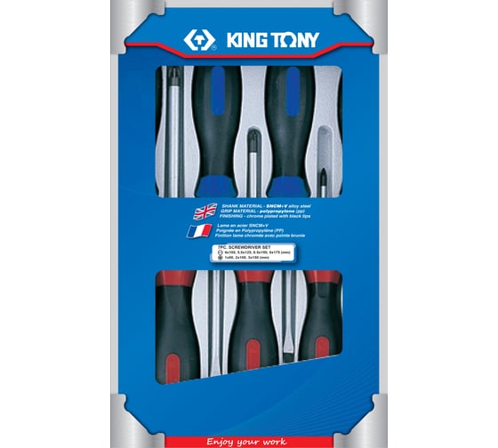 Изображение товара Набор отверток в коробке 7шт KING TONY 30127MR