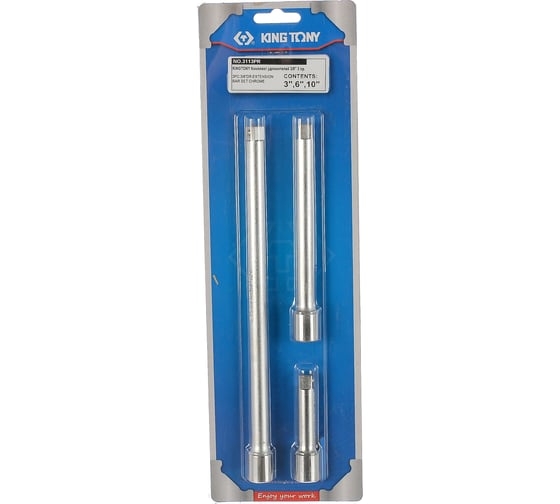 Изображение товара Набор удлинителей 3/8", 75, 150, 250мм, 3шт KING TONY 3113PR