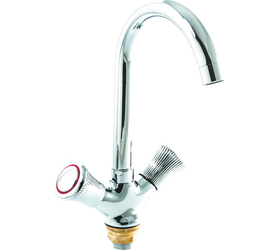 Изображение товара Смеситель для кухни SANTREK AQUA-420 "CLASSIC" LUX 1/2 м/к Лира SL 535 (на гайке) 123437