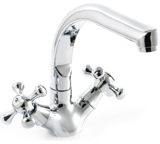 Изображение товара Смеситель для кухни SANTREK AQUA-430 "CLASSIC" LUX 1/2 м/к Крест SL594 высокий излив 276640